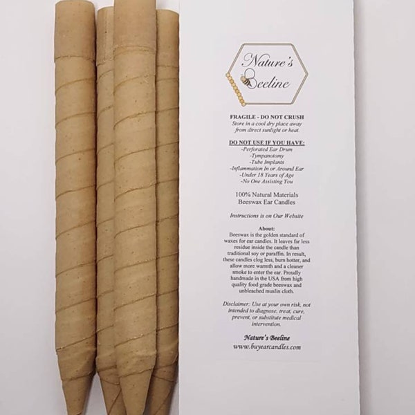 Kong Size (XXXL) Beeswax Ear Candles - 4 or 6 Pack