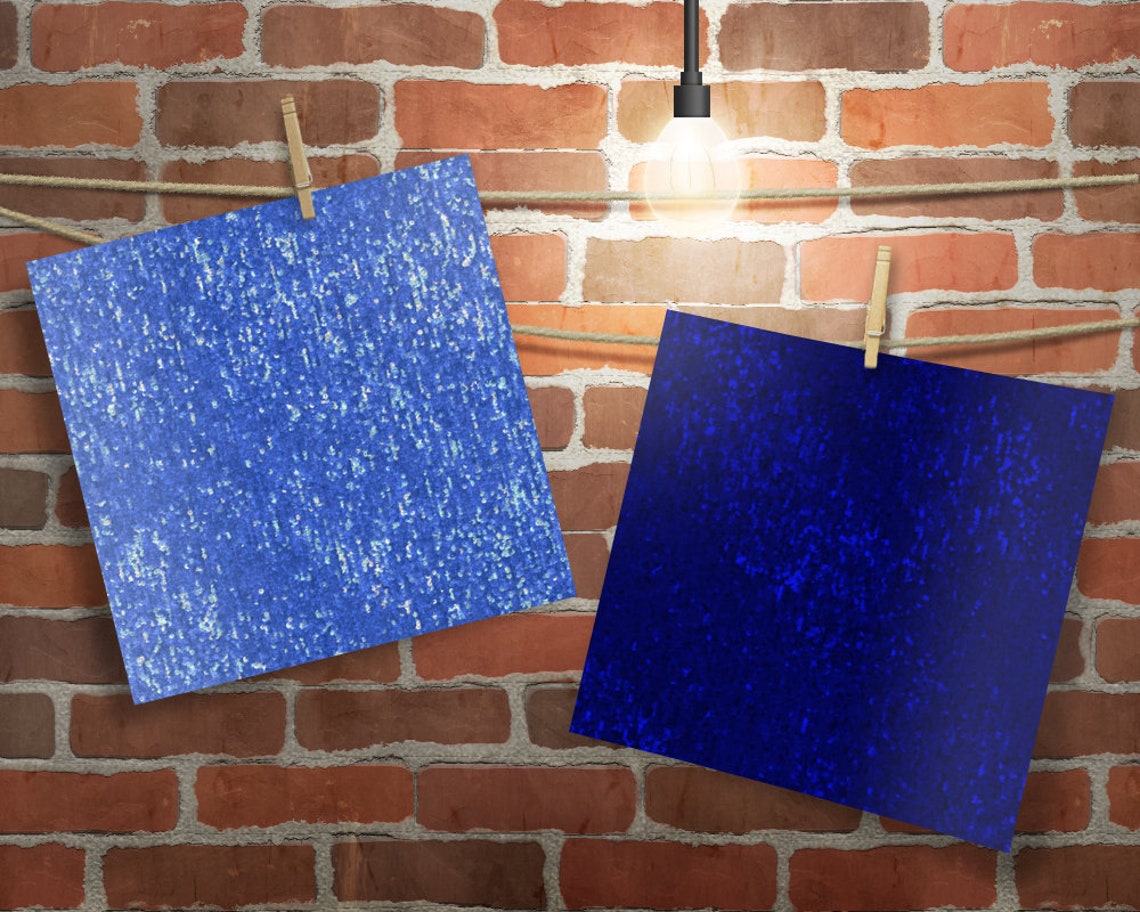 Blue Sewuin Pattern Digital Blue Sequins Printable Scrapbooking Paper Pack - 9 Glittering ...
