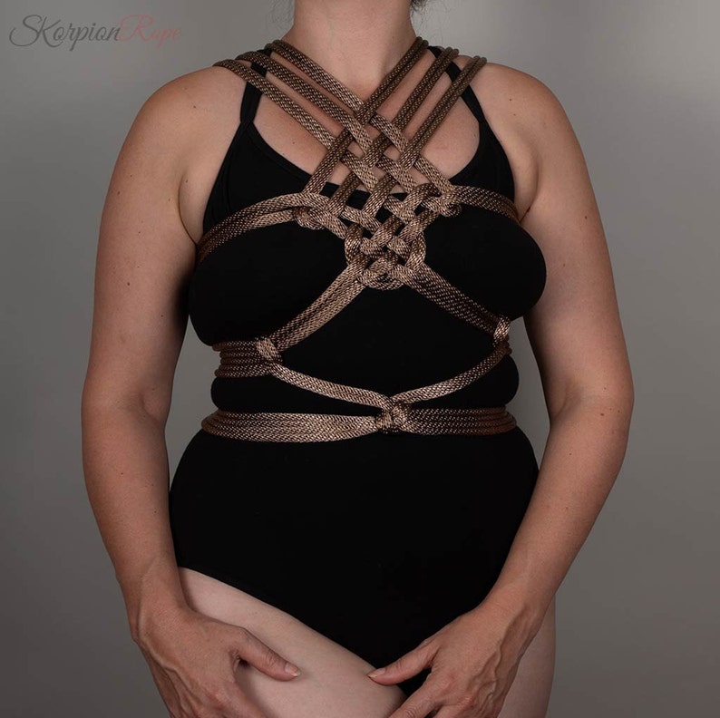 Knothead Nylon /'Antique Gold/' rope for Bondage Shibari and Kinbaku.