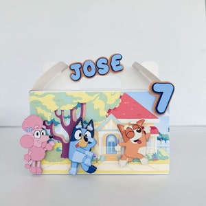 Bluey Gable Box - Bluey Party Favor - Bluey Personalized