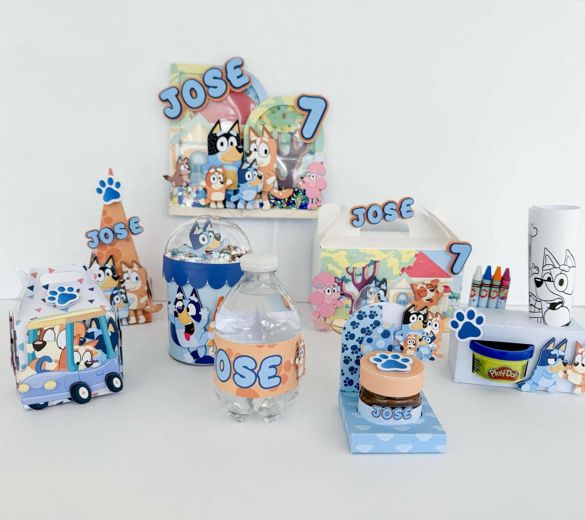 Cake Topper Shaker Bluey