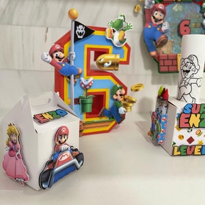 Mario Bross 3D Letters and Numbers Personalized - Mario Bross Party ...