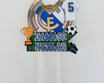 Cake Topper 3D Real Madrid / Cake Topper Football