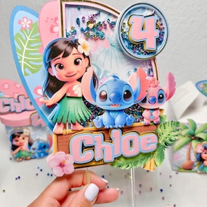 Lilo and Stitch Cake Topper- Stitch 3D Cake Topper-Stitch party favor-Stitch Personalized
