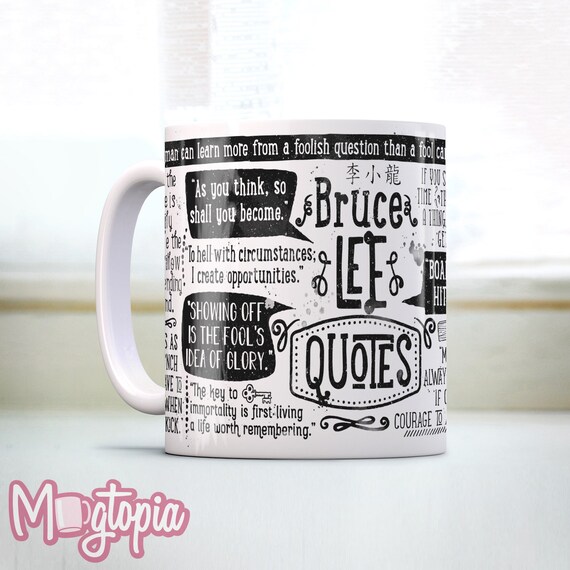 Bruce Lee QUOTE Mug - Funny Film Coffee Gift - Etsy Australia