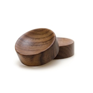 Handmade Wood ring dish,  Wedding gift, 5th anniversary. small ring holder Walnut wood