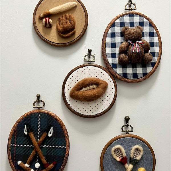 Vintage Sports Nursery Art | Ralph Lauren Inspired | Football Baseball Polo Tennis Teddy Bear | Americana Cottage Core Nursery Decor