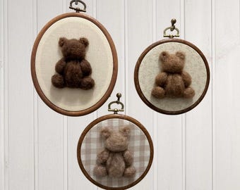 Teddy Bear Nursery Wall Art | Neutral Nursery Decor | Ralph Lauren Nursery | Vintage Wall Art