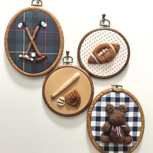 Vintage Sports Nursery Art | Ralph Lauren Inspired | Polo Football Baseball Tennis Teddy Bear | Americana Cottage Core Nursery Decor bild 9