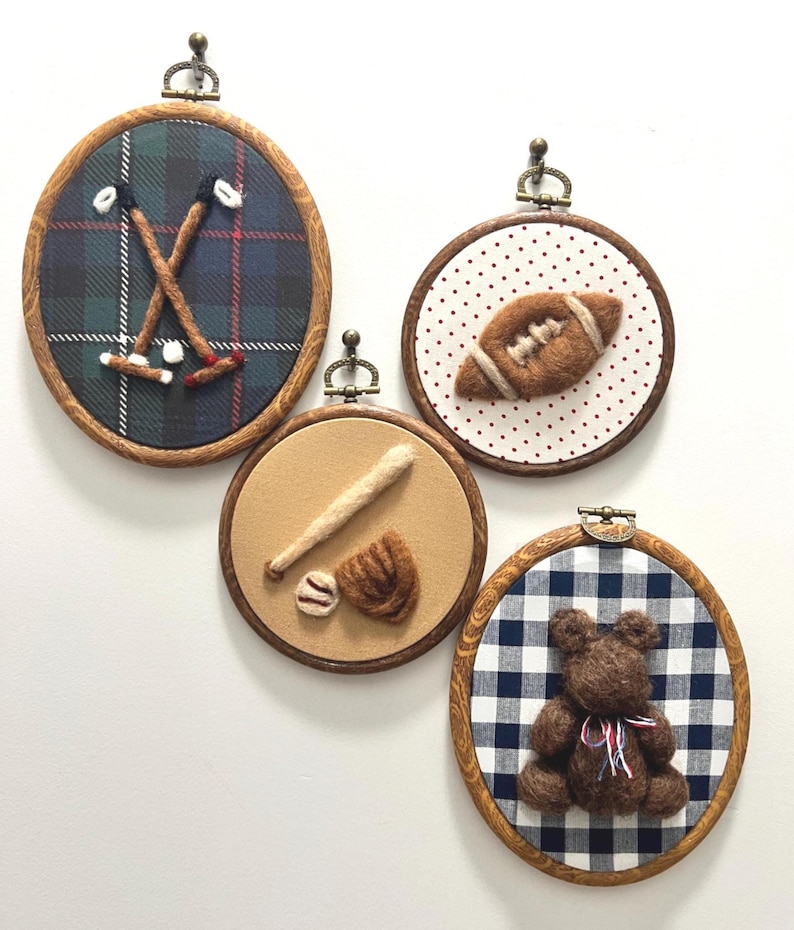 Vintage Sports Nursery Art | Ralph Lauren Inspired | Polo Football Baseball Tennis Teddy Bear | Americana Cottage Core Nursery Decor bild 9