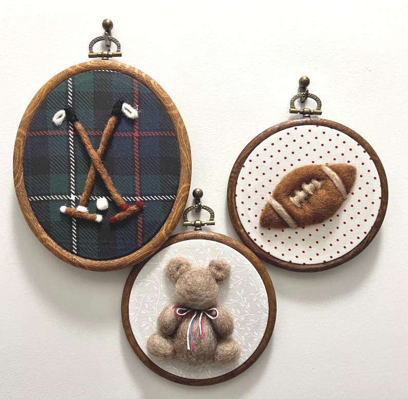 Vintage Sports Nursery Art | Ralph Lauren Inspired | Polo Football Baseball Tennis Teddy Bear | Americana Cottage Core Nursery Decor bild 11