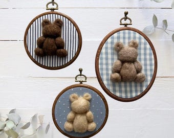 Teddy Bear Nursery Wall Art | Blue Nursery Decor | Baby Boy Nursery | Vintage Nursery Decor