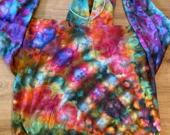 3xl Hoodie | Psychedelic Hoodie | Tie Dye Hooded Sweatshirt | Galaxy Ice Dye Hoodie | Festival Apparel | Oversized Spiral Hoodie