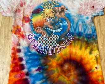 90s MIKE DUBOIS Tシャツ PSYCHEDELIC RAVE Vintage 90s Michael Mike Dubois Not Fade Away 1993 Tie Dye