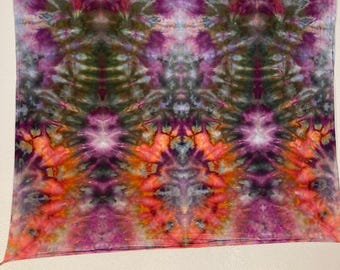Psychedelic Wall Hanging | Trippy Tie Dye Tapestry | Ice Dye Tapestry | Fractal Tapestry | Above Bed Decor | Psytrance Art