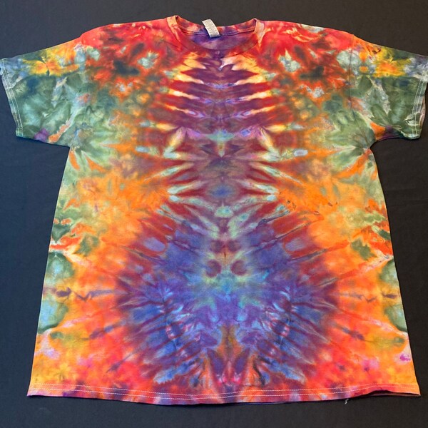 Xl Tie Dye T-Shirt psychedelic fractal mirror image galaxy ice dye