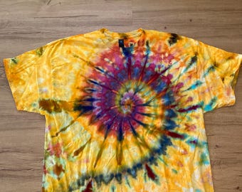 2Xl | Spiral Swirl Tie Dye Shirt | Psychedelic T Shirt | Galaxy Ice Dye Shirt | Festival Shirt | Mandala Psytrance Shirt | Geode Tie Dye