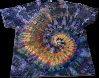 Xl Tie Dye T-Shirt psychedelic spiral swirl galaxy ice dye