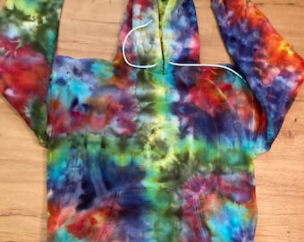 Sudadera mediana con capucha / Sudadera psicodélica con capucha / Sudadera con capucha tie-dye / Sudadera con capucha Galaxy Ice Dye / Ropa para festivales / Sudadera con capucha extragrande en espiral