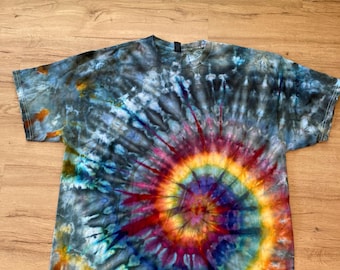 2Xl | Spiral Swirl Tie Dye Shirt | Psychedelic T Shirt | Galaxy Ice Dye Shirt | Festival Shirt | Mandala Psytrance Shirt | Geode Tie Dye