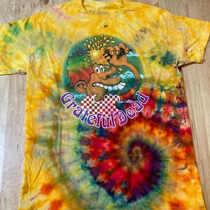 Medium Grateful Dead Tie Dye T-Shirt psychedelic kaleidoscopic mandala  ice dye