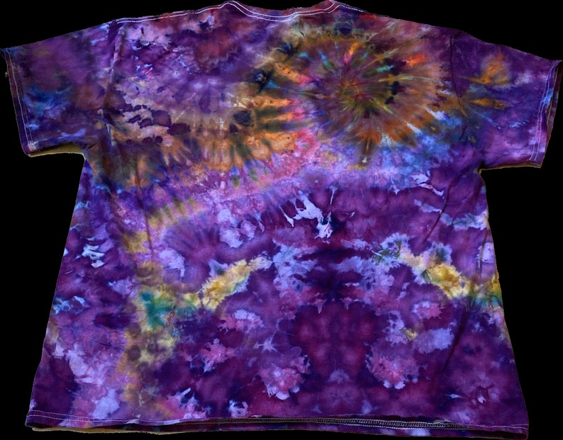 Xl Shirt Special Tie Dye Shirt Psychedelic T Shirt Galaxy Ice Dye Shirt Festival Shirt Mandala Psytrance Shirt Geode Tie Dye image 2