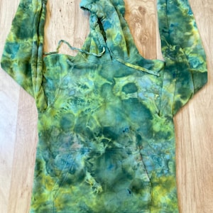 Small Hoodie Psychedelic Hoodie | Tie Dye Hooded Sweatshirt | Galaxy Ice Dye Hoodie | Festival Apparel | Oversized Spiral Hoodie