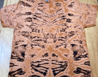 2Xl Tie Dye T-Shirt Umkehrexperiment psychedelische Mandala Kaleidoskop Lotusblume Galaxie Eis färben