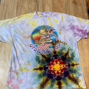 2Xl Grateful Dead Tie Dye T-Shirt psychedelic kaleidoscopic mandala  ice dye