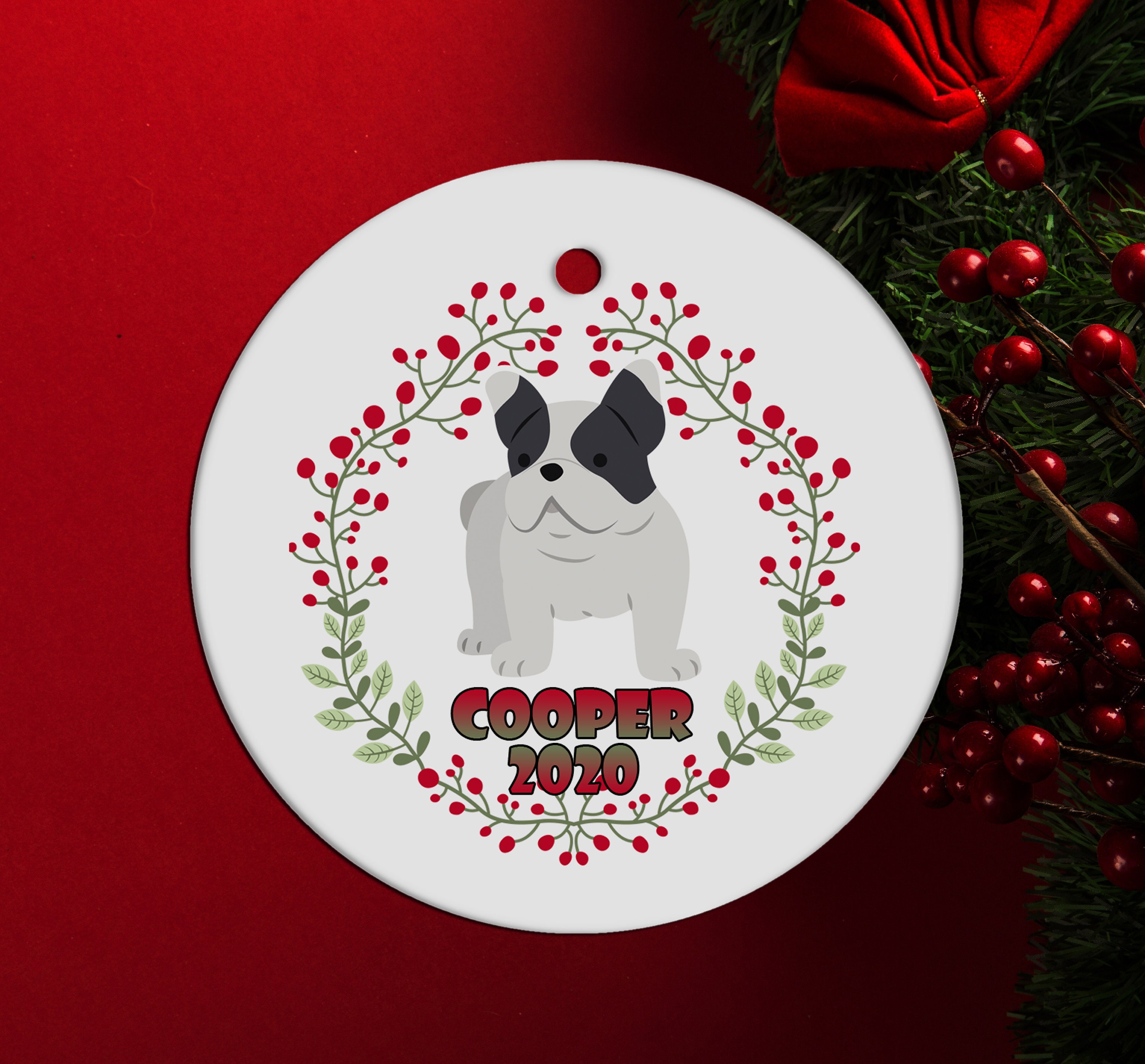 English Bulldog Ornament English Bulldog Christmas Tree Etsy