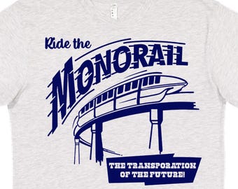 Ride the Monorail Shirt, Disney Monorail, Please Stand Clear of the Doors, Disney Shirt, DisneyWorld Shirt, Disney Monorail T-shirt, Disney