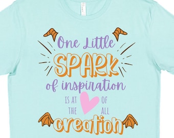 Disney Figment T-Shirt, One Little Spark Of Inspiration, Figment Shirt, Epcot Figment Shirt, Epcot Shirt, Figment T-shirt, Disney Figment
