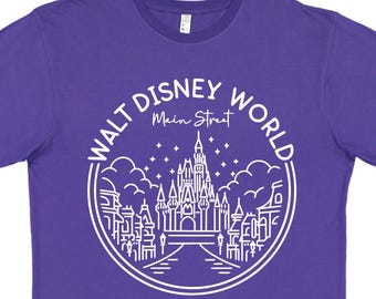Disney Main Street Shirt, Magic Kingdom Shirt, Matching Disney Shirts, Disney Shirt, Mickey Shirt, Minnie Shirt, Plus Size Disney Shirt