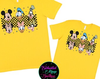 Retro Mickey And Friends Shirt, Mickey and Friends Shirt, Mickey Mouse Shirt, Disney Shirt, Disney Matching Shirts, Plus Size Disney Shirt