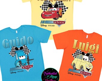 Disney Cars Character Shirt, Disney Cars Shirt, Lightening McQueen Shirt, Tow Mater Shirt, Cars Pixar Shirt, Disney Shirt for Kids, Disney