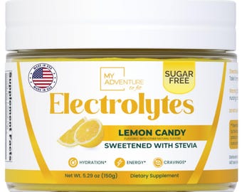 Lemon Candy Electrolytes - 37 Servings | Zero Sugar Hydration
