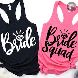 Bride, Bride Squad PNG SVG, Bachelorette Bundle Svg Png, Wedding Graphic, Bridal Party Matching Shirts Design, Sublimation, Digital Download