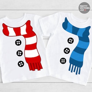 Weihnachten Schneemann PNG SVG, Schal & Knöpfe SVG Png, Weihnachten Kinder Schnittdateien, Schneemann Shirt Design, Silhouette, Cricut, Sublimation und DTF