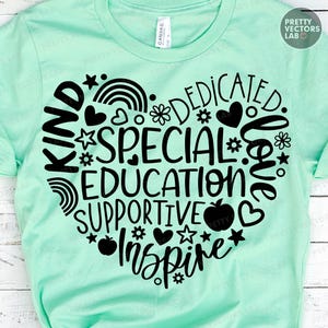 Svg PNG de educación especial, archivos de corte para profesores de educación especial, educación especial Svg Dxf Eps Png, equipo PNG de educación especial, camiseta SVG de equipo de educación especial, sublimación, silueta Cricut