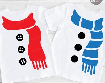 Christmas Snowman PNG SVG, Scarf & Buttons Svg Png, Christmas Kids Cut Files, Snowman Shirt Design, Silhouette, Cricut, Sublimation and DTF