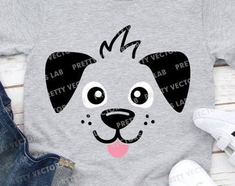 Download Cute Dog Face Svg Etsy PSD Mockup Templates