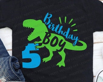 Download Dinosaur Birthday Shirt Svg Etsy