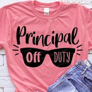Principal buiten dienst Svg, zomervakantie gesneden bestanden, Principal Life Svg, vakantie citaat Svg Dxf Eps Png, zomer Shirt Design, Cricut silhouet