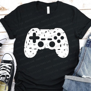 Game Controller geschnitten Dateien, Gamer SVG, Grunge svg, Videospiel Schnittdatei, Gaming svg Dxf Eps Png, beunruhigt, Gamer Shirt Design, Silhouette, Cricut
