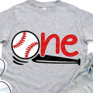 Baseball Geburtstags-Svg, ein Baseball-Svg, 1. Geburtstags-Schnitt-Dateien, Jungen-Svg Dxf Eps Png, Kinder-Shirt-Design, erster Geburtstag, Silhouette, Cricut