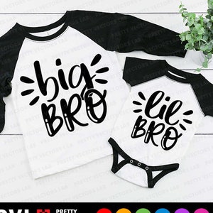 Big Bro svg, Lil Bro svg, kleiner Bruder svg, Brüder zitieren Cut Files, Siblings sagen svg Dxf Eps Png, Silhouette, Cricut