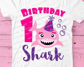 Download Shark 5th Birthday Svg Girl Birthday Shark Svg Dxf Eps Etsy