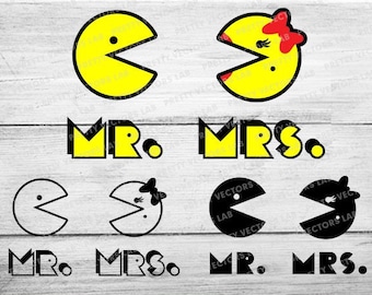 Mrs. Pacman Svg