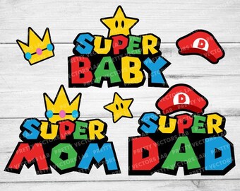 Download Super mario svg | Etsy