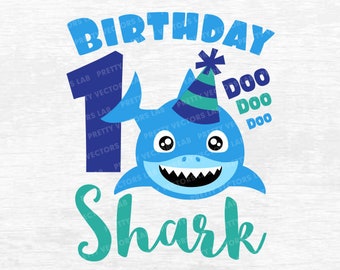 Free Free 108 1St Birthday Baby Shark Svg Layers Free SVG PNG EPS DXF File